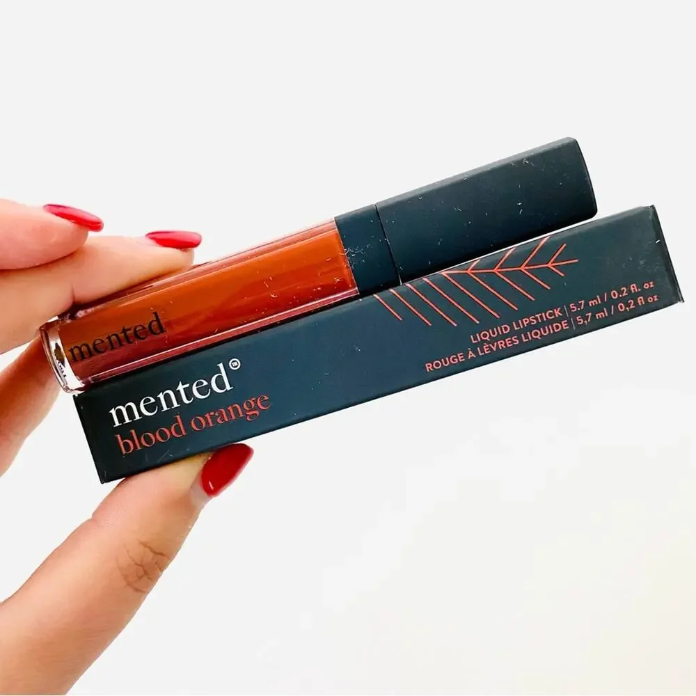 NEW MENTED SEPHORA Blood Orange Fiery Red Matte Finish Liquid Lipstick